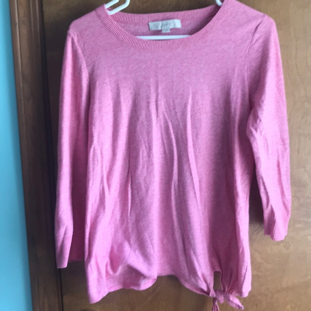 Loft t shirt with knot detail